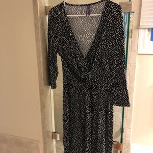 Seraphine faux wrap maternity dress